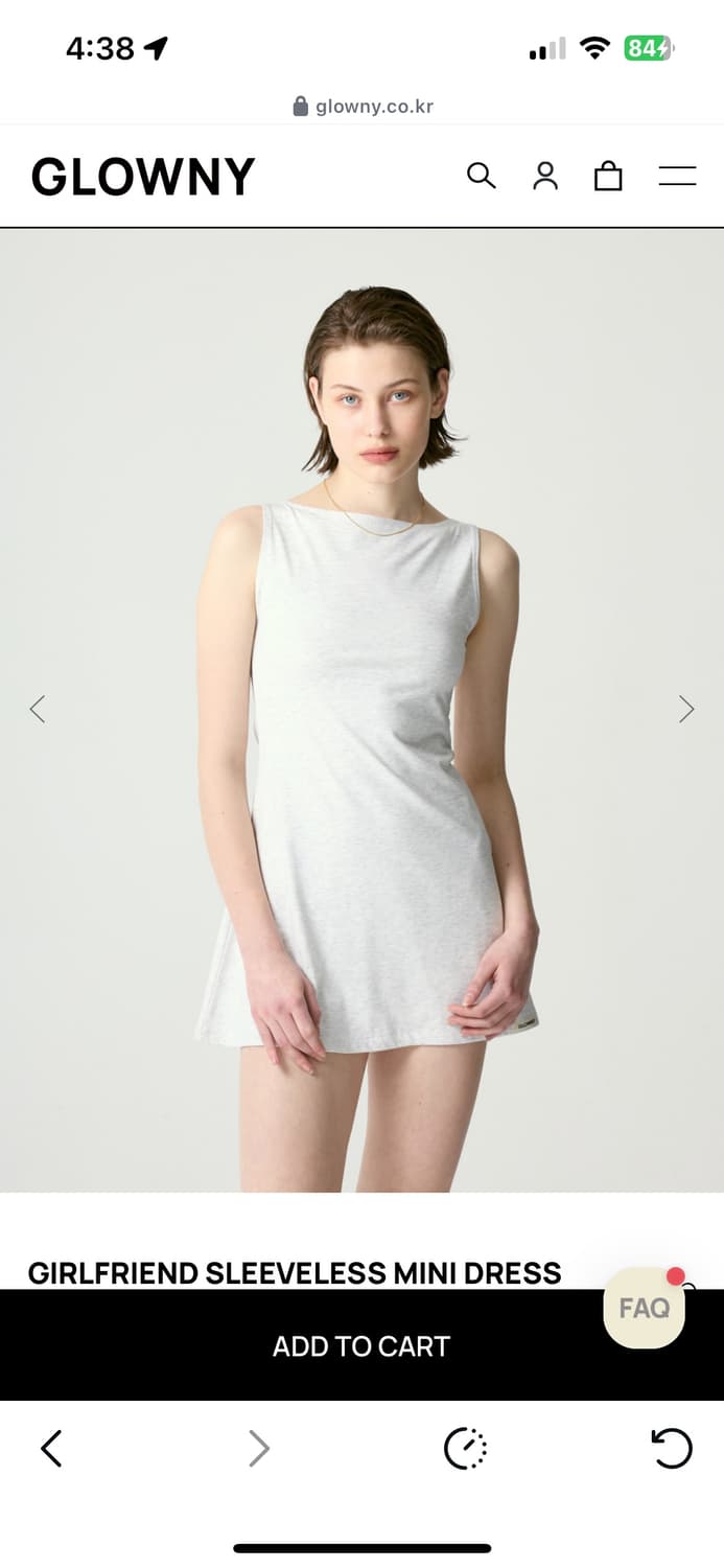 글로니 걸프렌드 슬리브리스  미니 드레스 s 새거팝니다 상품이미지1