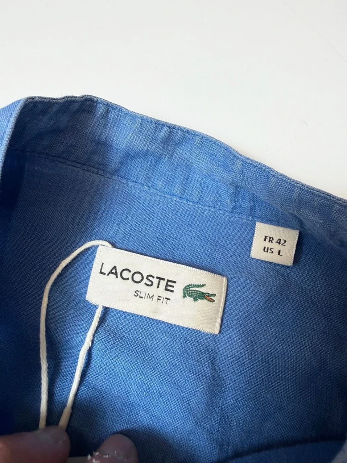 라코스테 오리지널 100% 린넨 헨리넥 셔츠 PN9301 상품이미지5