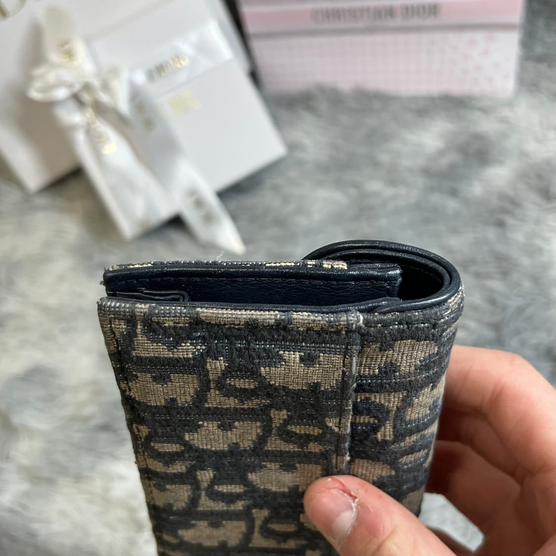 디올 오블리크 새들 카드지갑 풀박스 상품이미지3