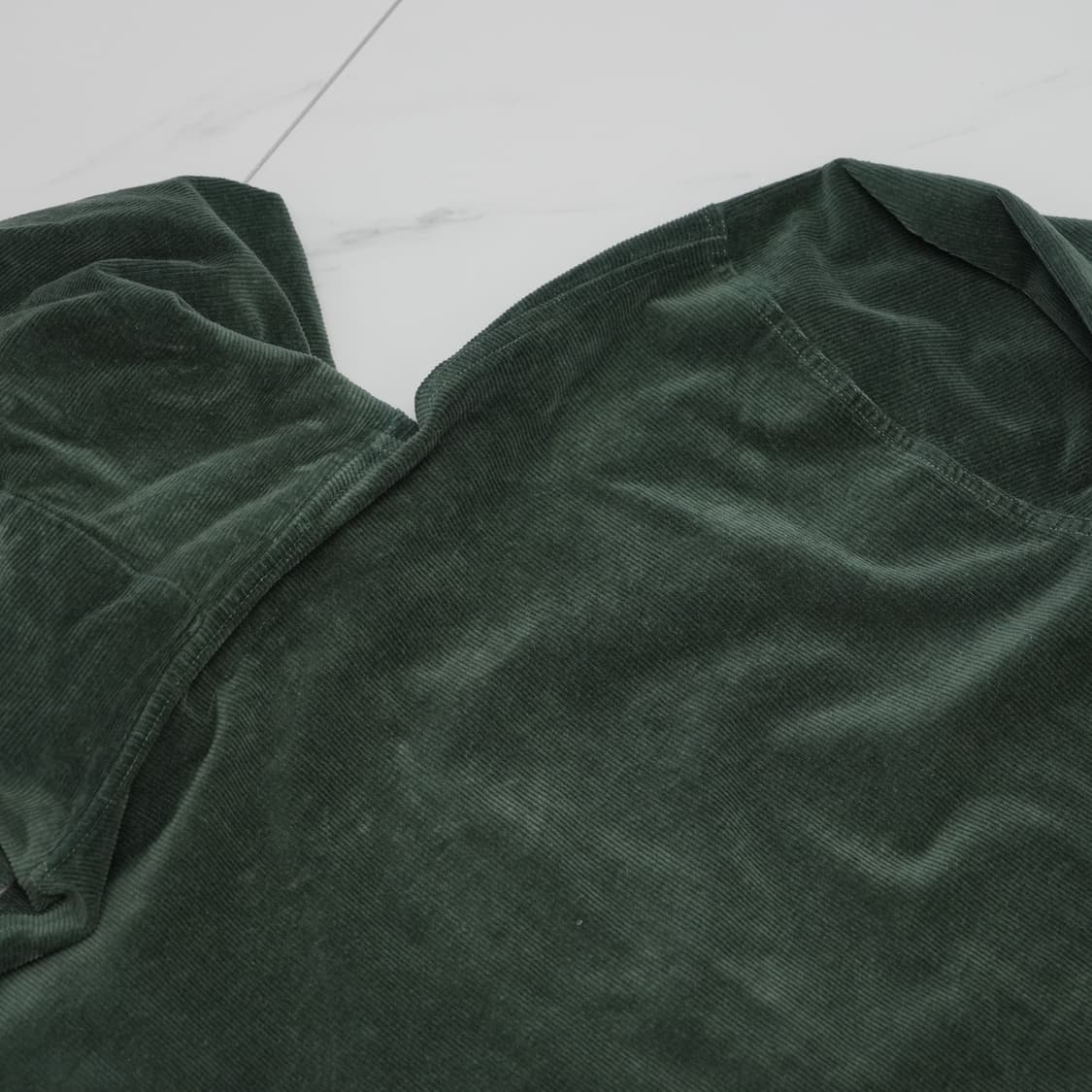 [L] 퍼킹어썸 코듀로이 후드 집업 그린 상품이미지6