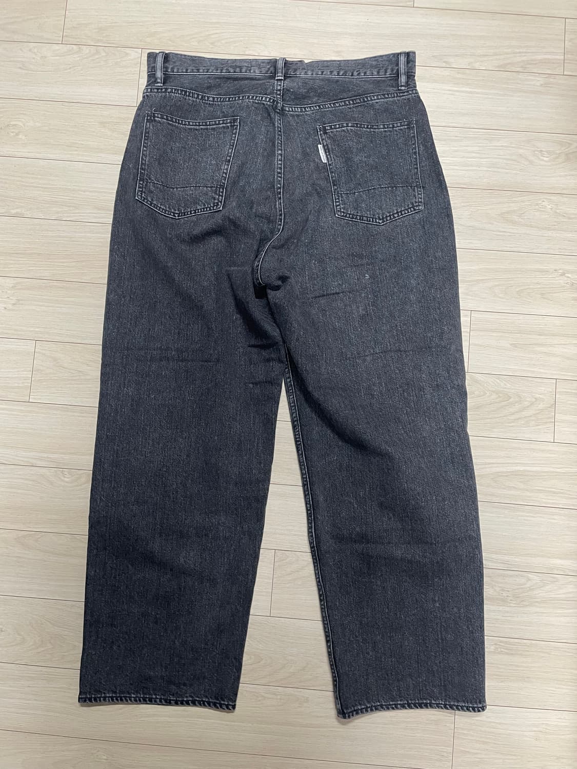 엔즈앤드민즈 릴렉스핏 5 포켓 데님 (워시드블랙/L) 새상품 상품이미지3