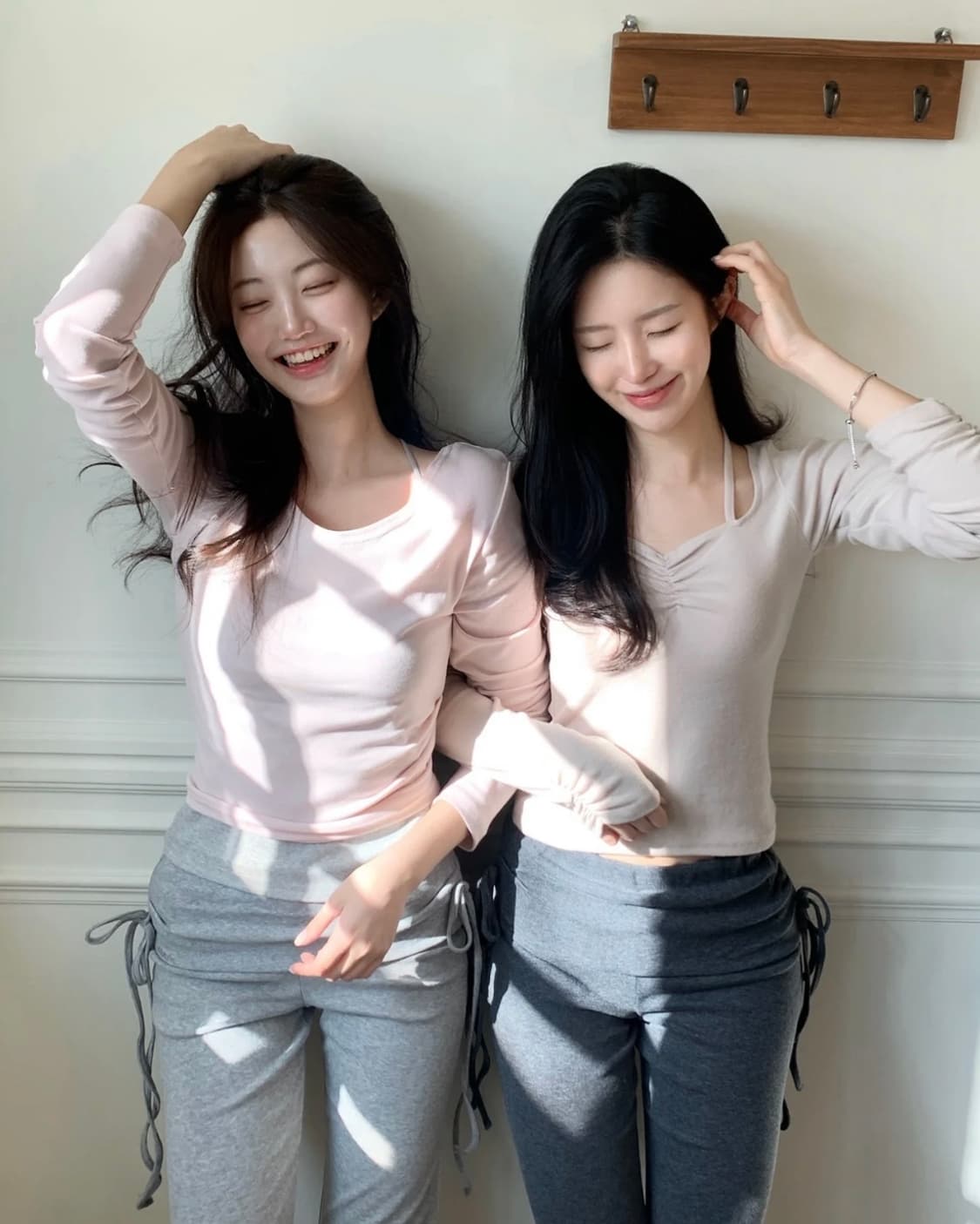 제니오 언발란스 긴팔+나시 세트 (슬리브리스 긴팔티셔츠 긴팔티) 상품이미지5