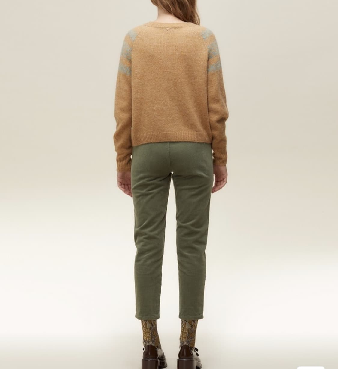 써스데이아일랜드 눈꽃 자가드 가디건 상품이미지3