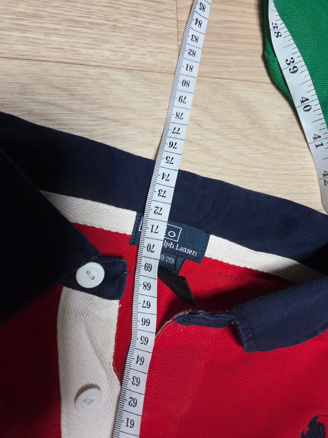 POLO RALPH LAUREN 레드 네이비 반팔 카라티 티셔츠  상품이미지8