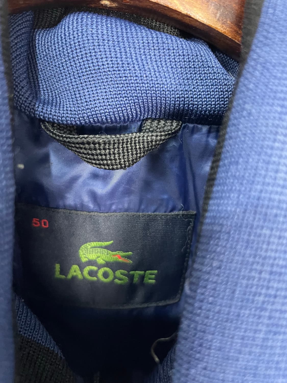 라코스테 블루 로고패치 구스다운 패딩 H1038 상품이미지5