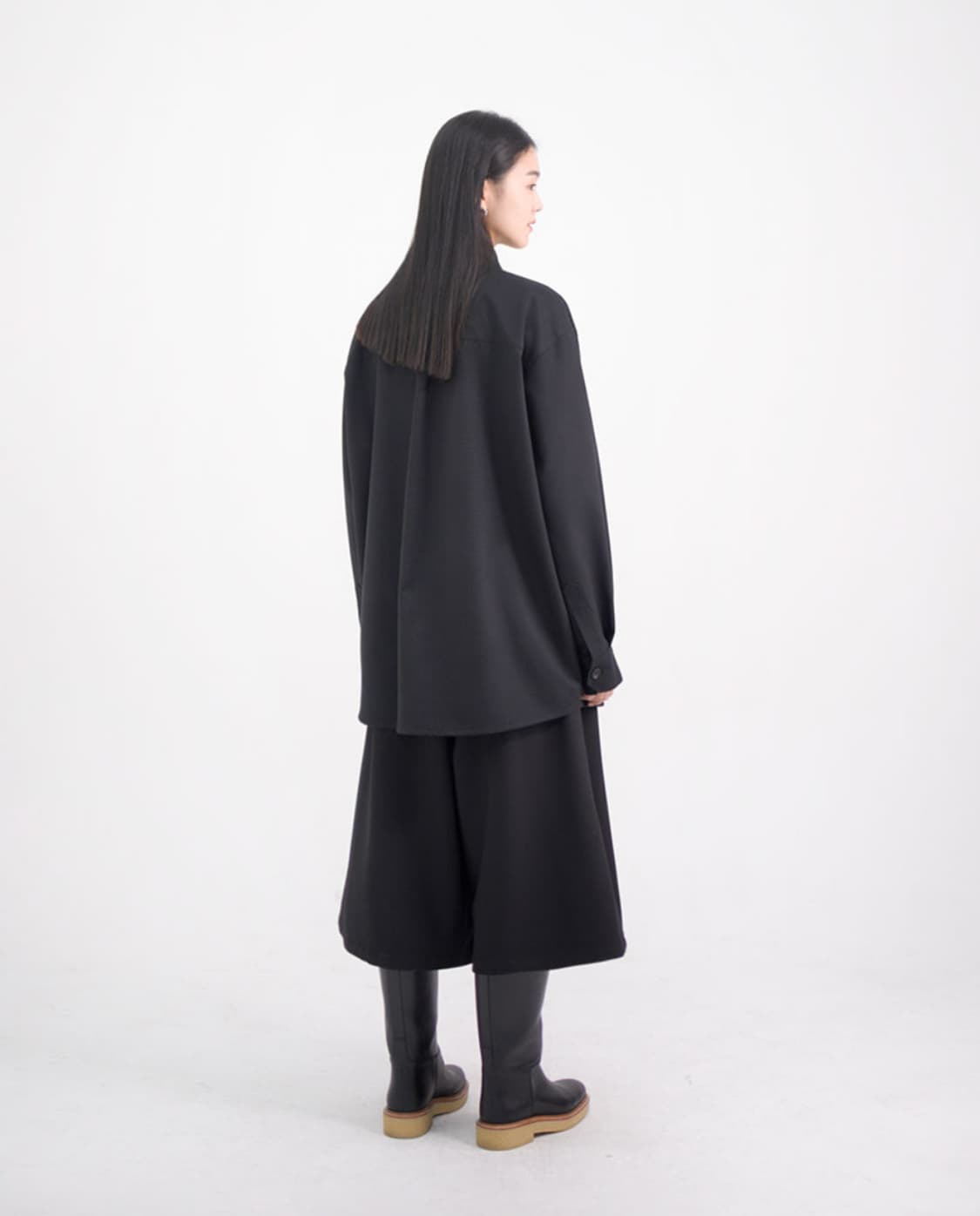 유노이아 Line Pocket Shirt black 상품이미지9