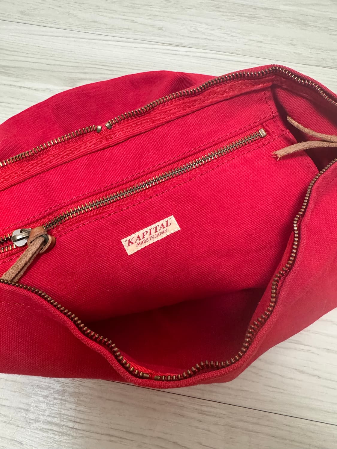 캐피탈 No.6 캔버스 스누프킨 백 레드 상품이미지1