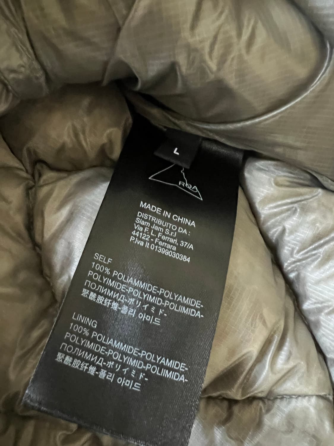 (L) 로아 ROA 누나 패딩 실버 택만뗀 새상품 상품이미지5