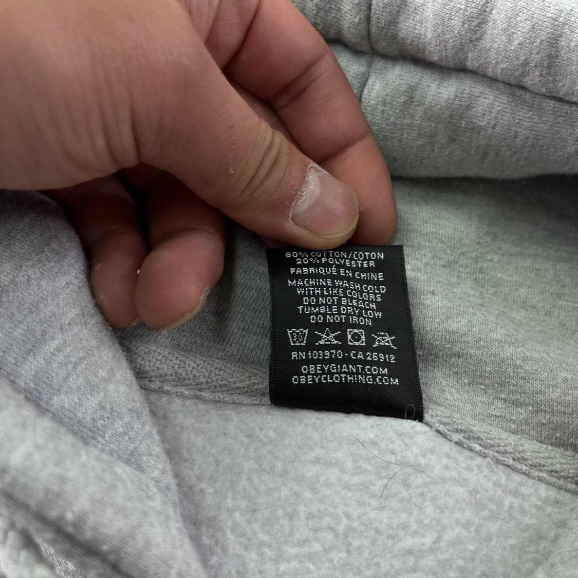 100 오베이 백로고 후드집업 상품이미지4