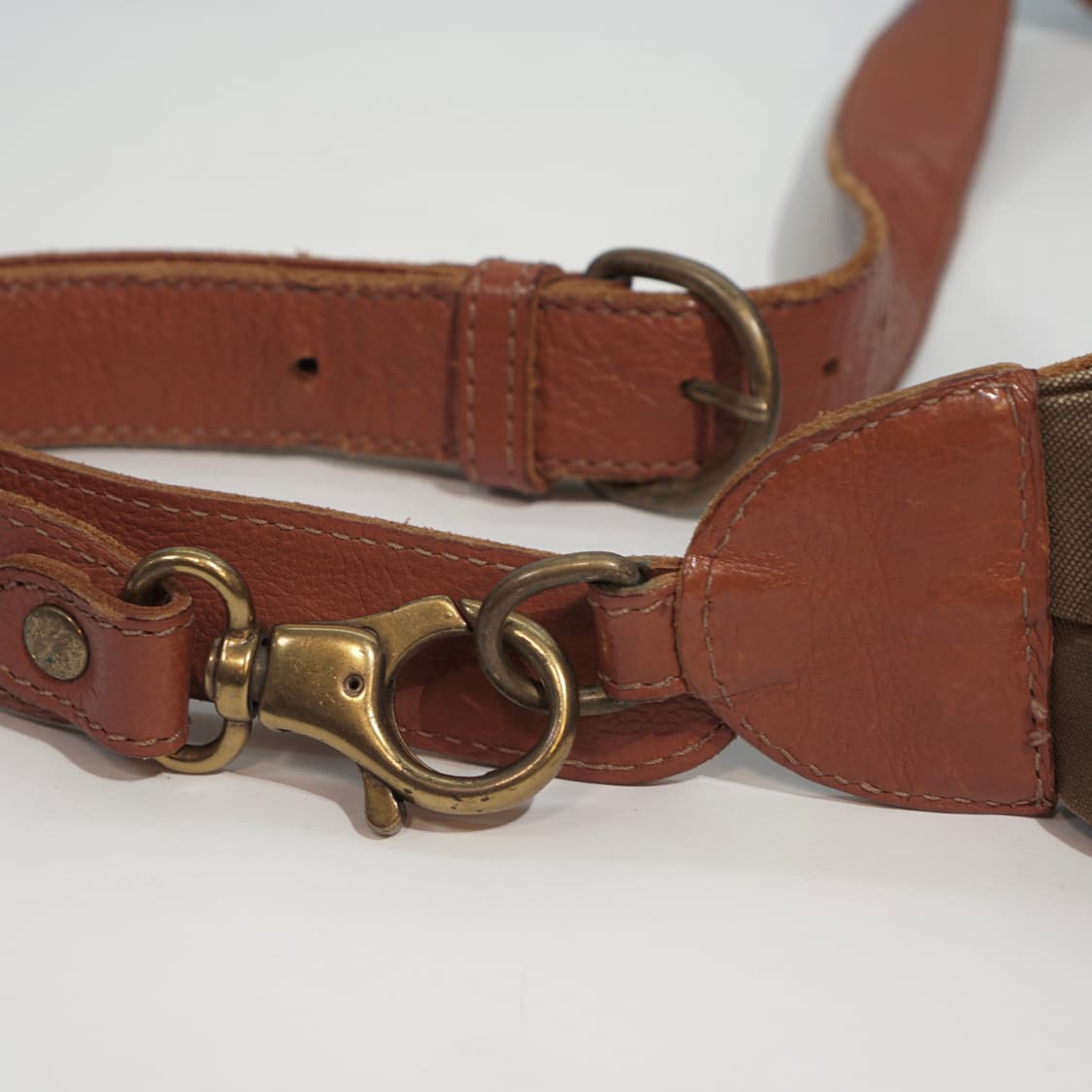 일비종떼 이태리 레더 캔버스 백 상품이미지5