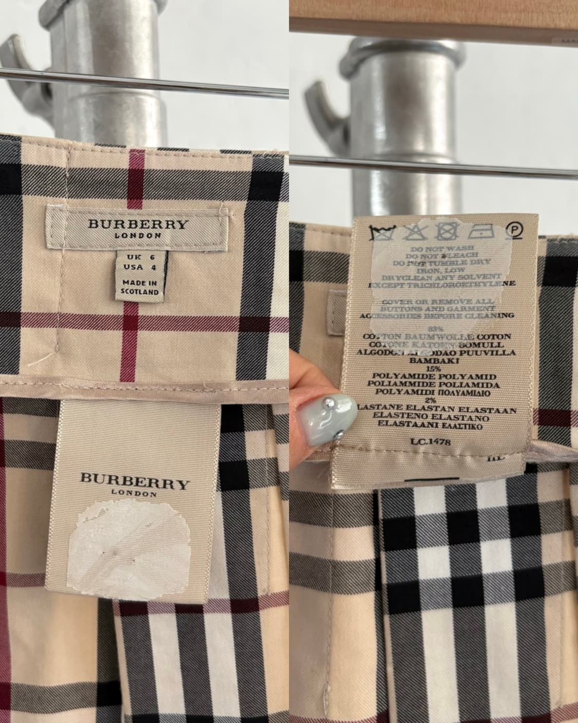 Burberry 버버리 런던 노바체크 버클 미니 스커트 상품이미지9