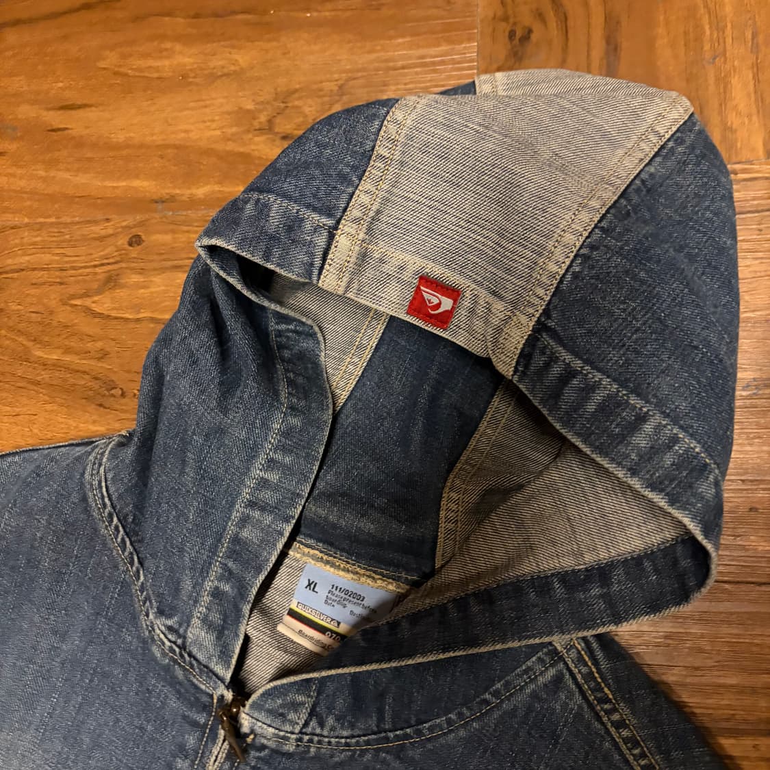 QUIKSILVER TWO TONE DENIM ZIPUP JACKET 상품이미지8