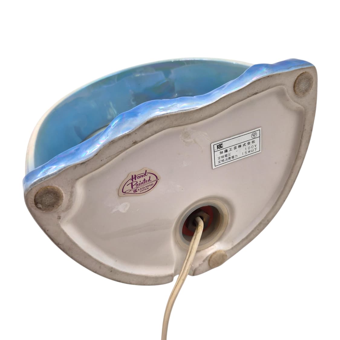 80s 가토 공예 헤엄 돌고래 오로라 돔 램프 상품이미지7