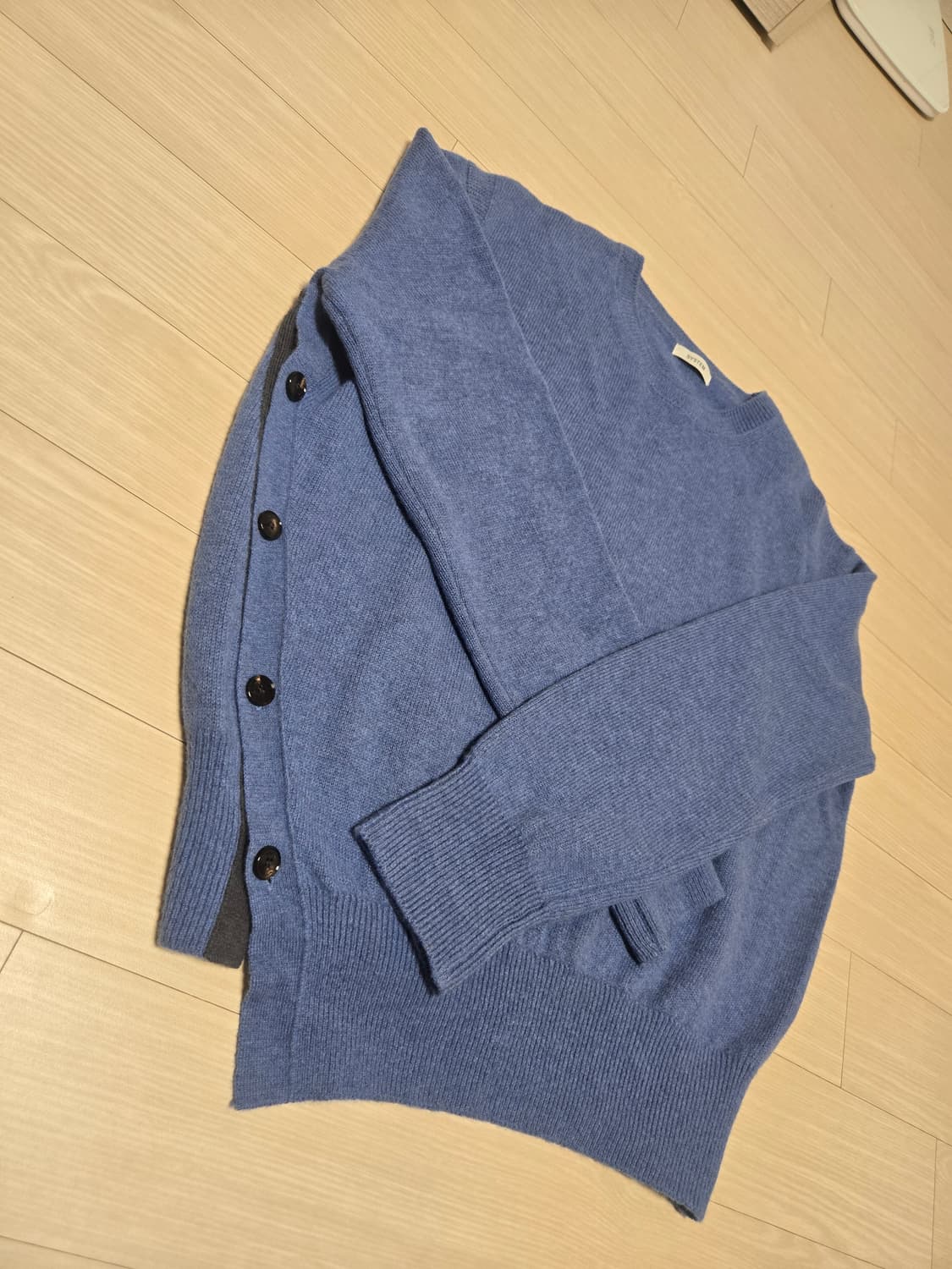 시스템 SYSTEM 울 사이드버튼 니트/ 90사이즈 상품이미지2