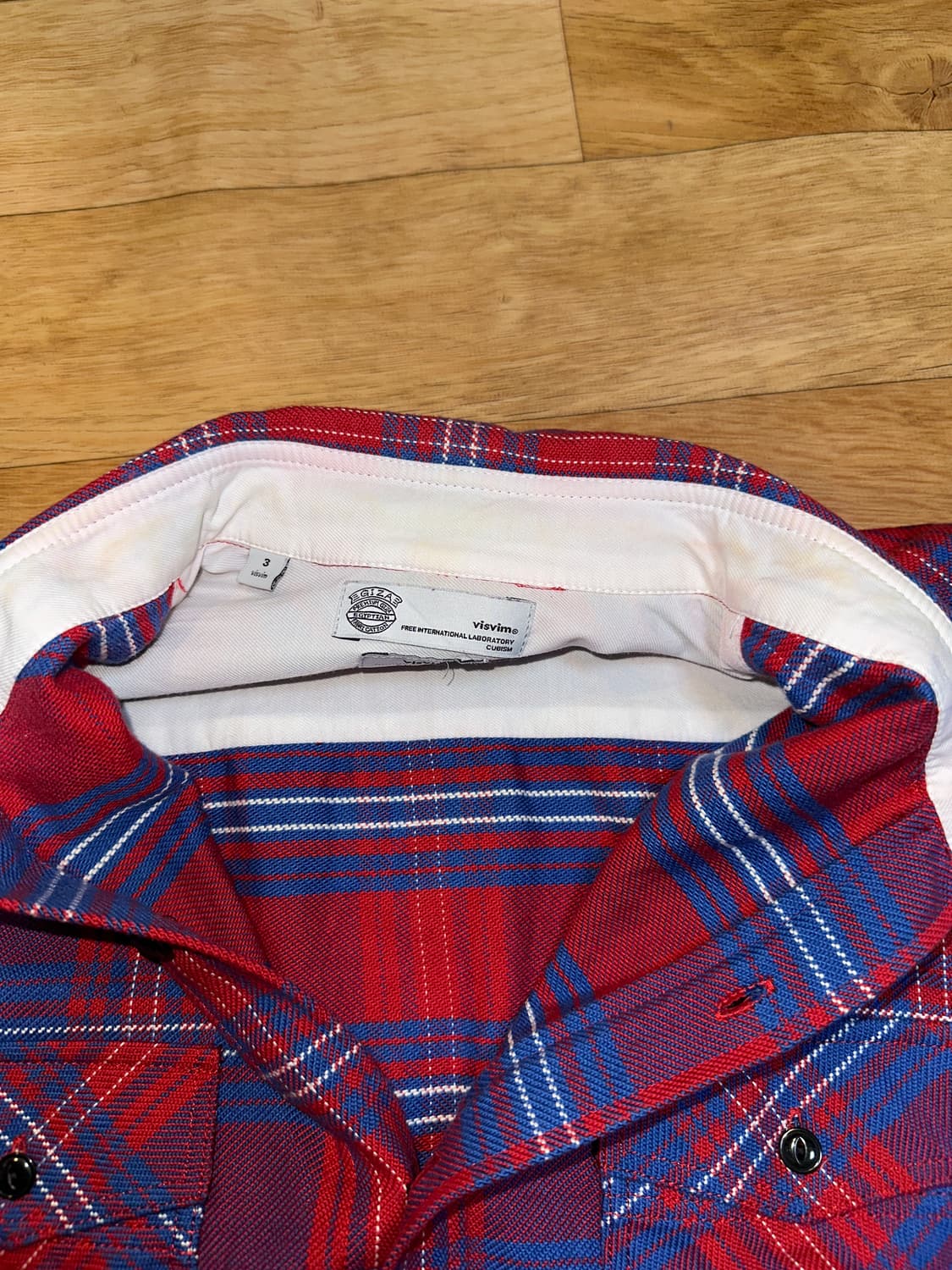 visvim 12ss 기자코튼 타탄 체크 플란넬 셔츠 상품이미지3