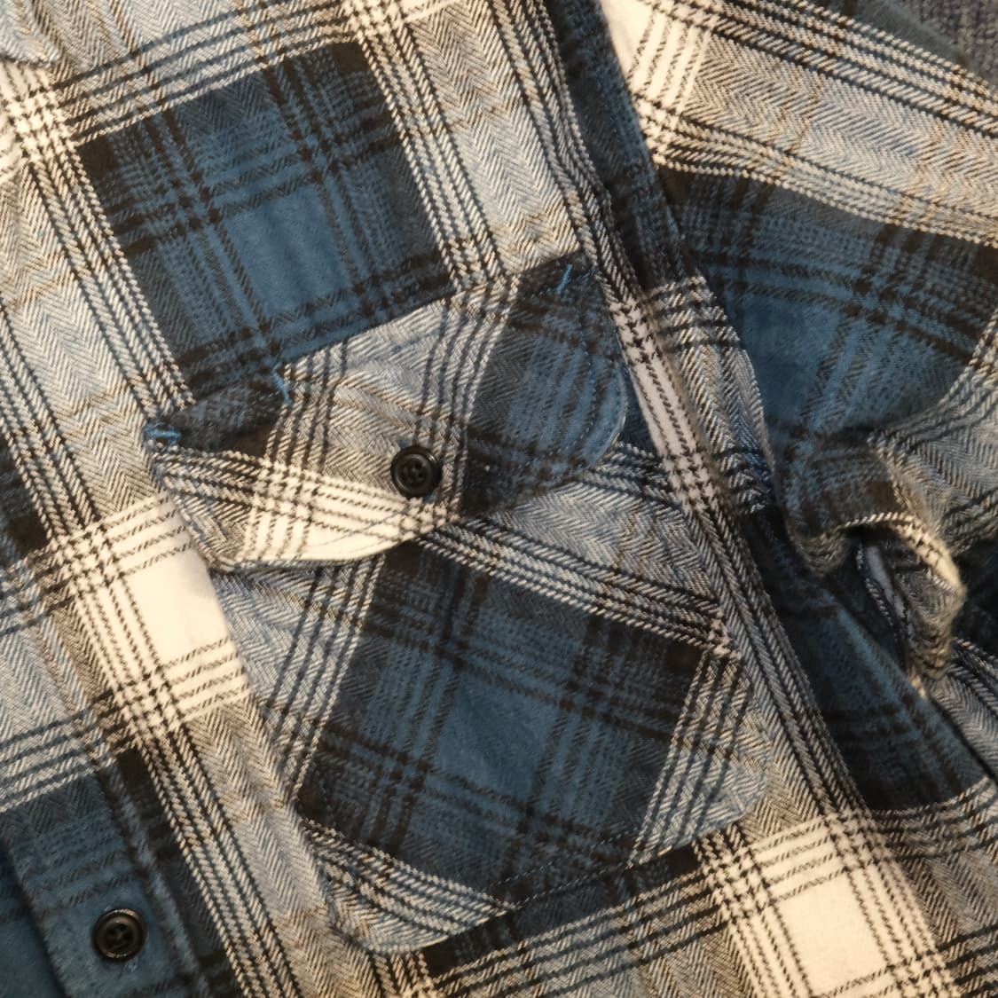 아비렉스 체크 워크셔츠 상품이미지3