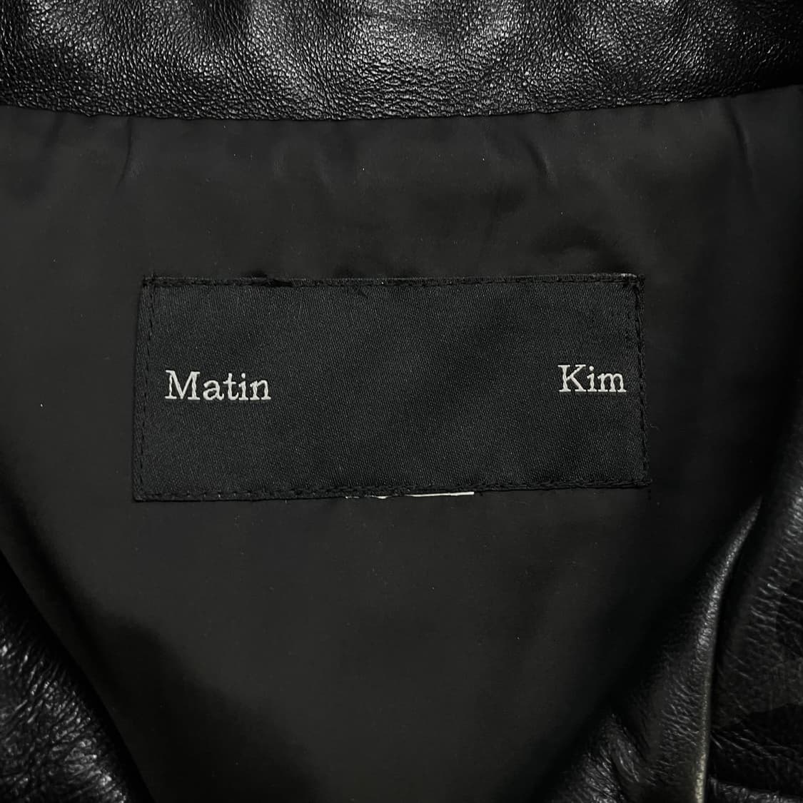마뗑킴 Matin kim 램스킨 라이더 자켓 블랙 상품이미지3