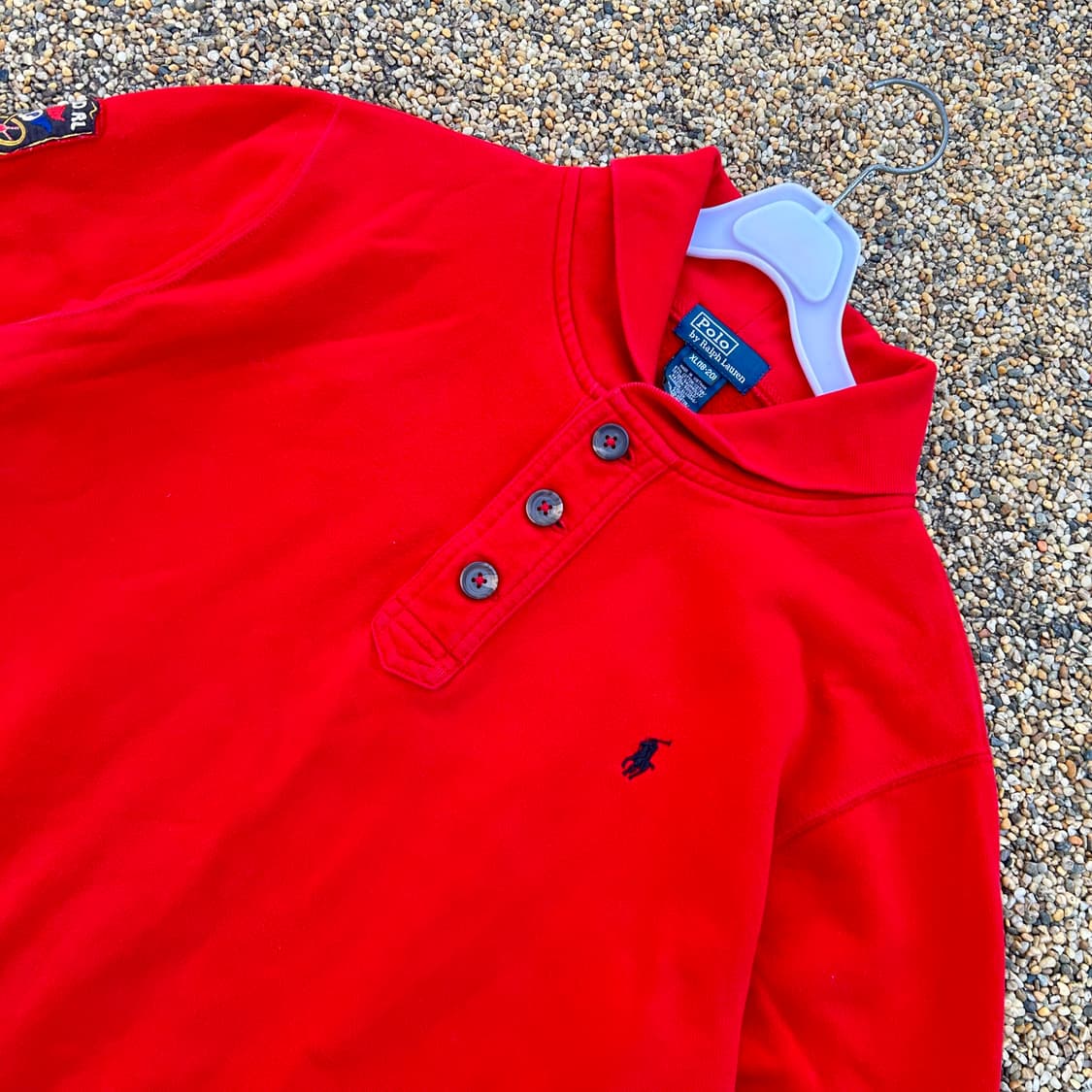 폴로(POLO RalphLauren)레드 숄카라 코튼 니트 상품이미지2