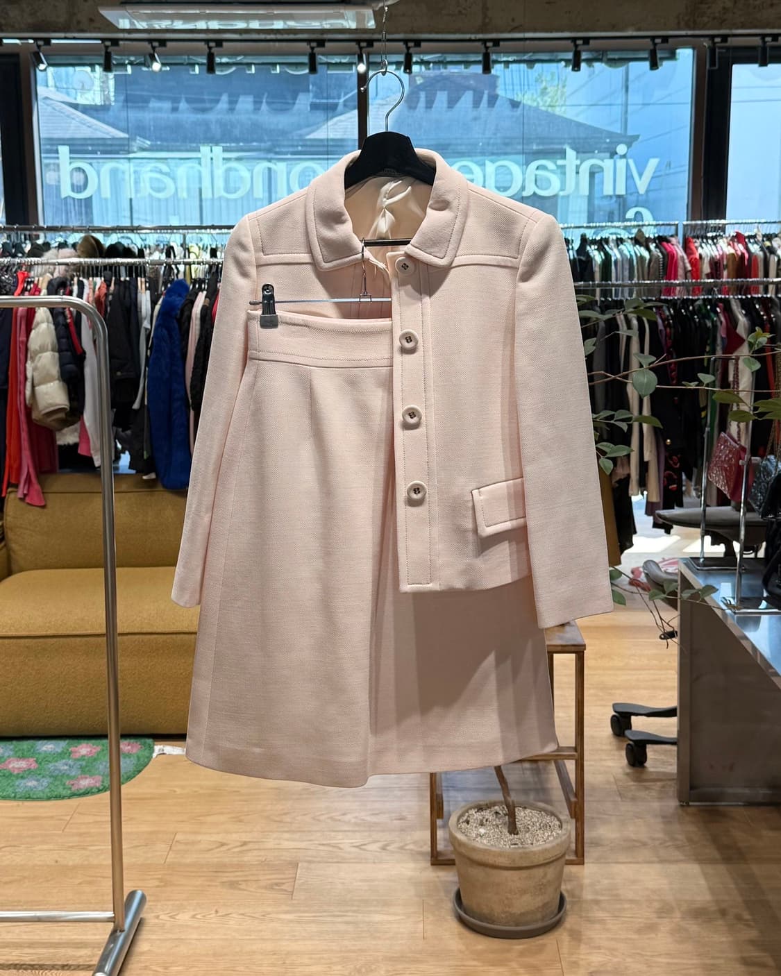 보테가 베네타 핑크 블레이저 셋업 상품이미지1