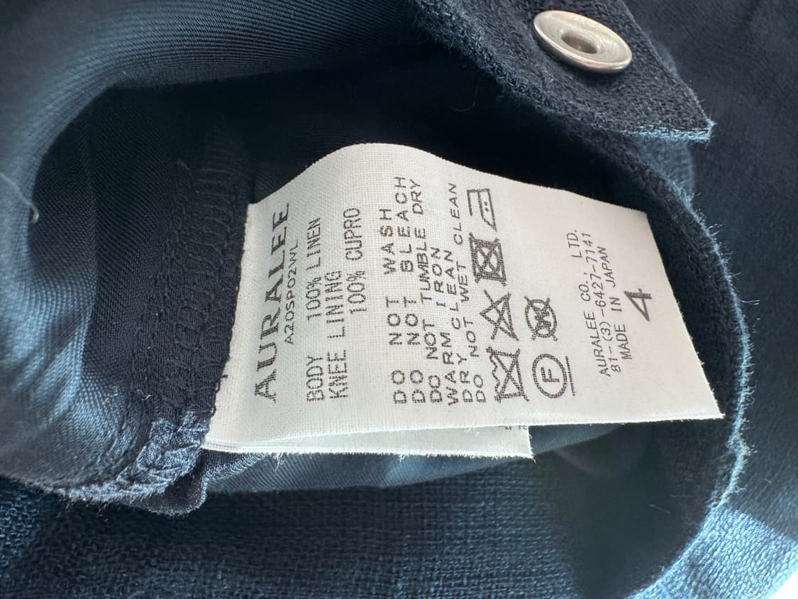 오라리 Auralee 린넨 팬츠  상품이미지5