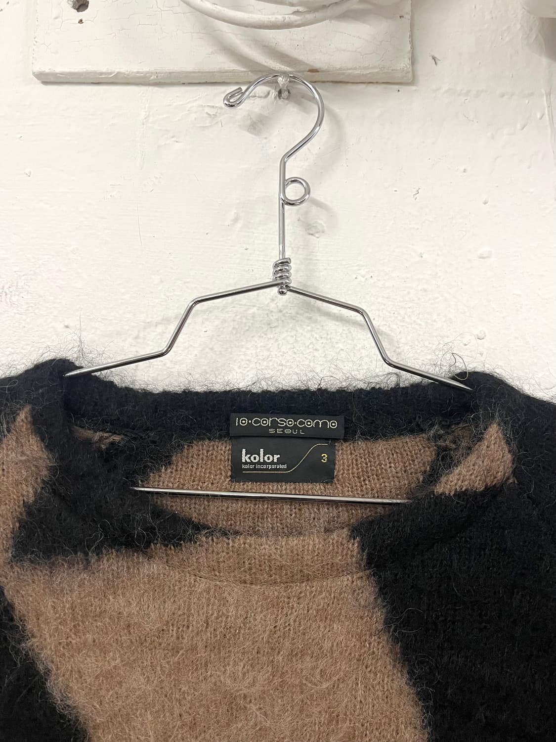 KOLOR 칼라 알파카 모헤어 니트 상품이미지3