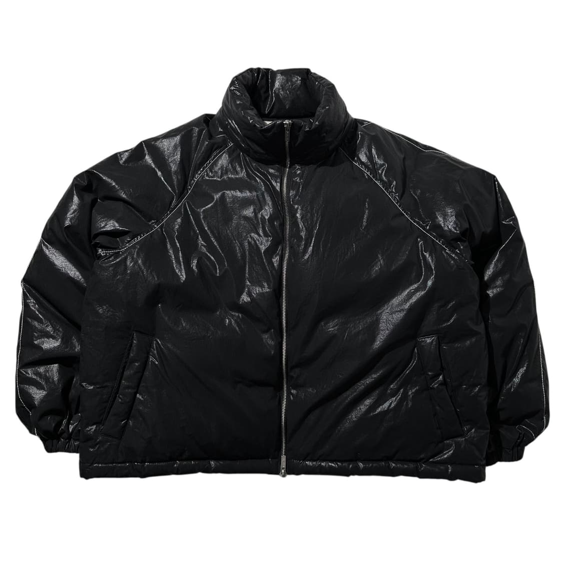 23fw 마뗑킴 로고 코팅 다운 패딩 점퍼 상품이미지4