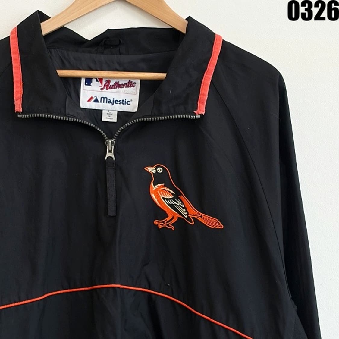 마제스틱 MLB 볼티모어 오리올스 풀오버 웜업 XL 0326  상품이미지2