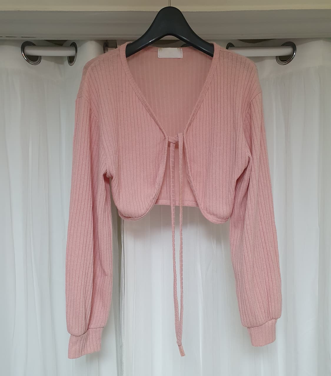 핑크색 숏 가디건 볼레로 스타일)44 상품이미지1