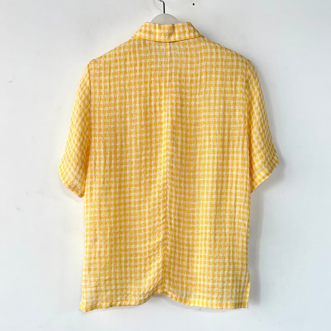 레지나표 린넨 체크 반팔 셔츠 상품이미지7