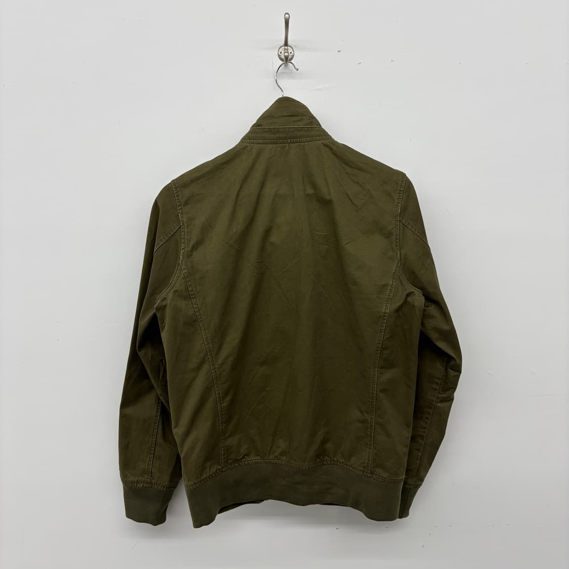 빔즈 카키색 봄버 자켓 여성 M 상품이미지5