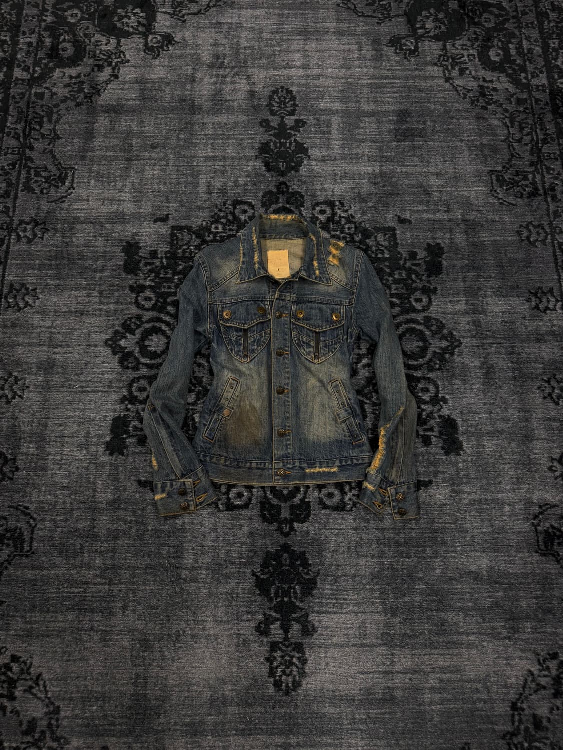 Midas 00s distressed denim jacket 상품이미지1