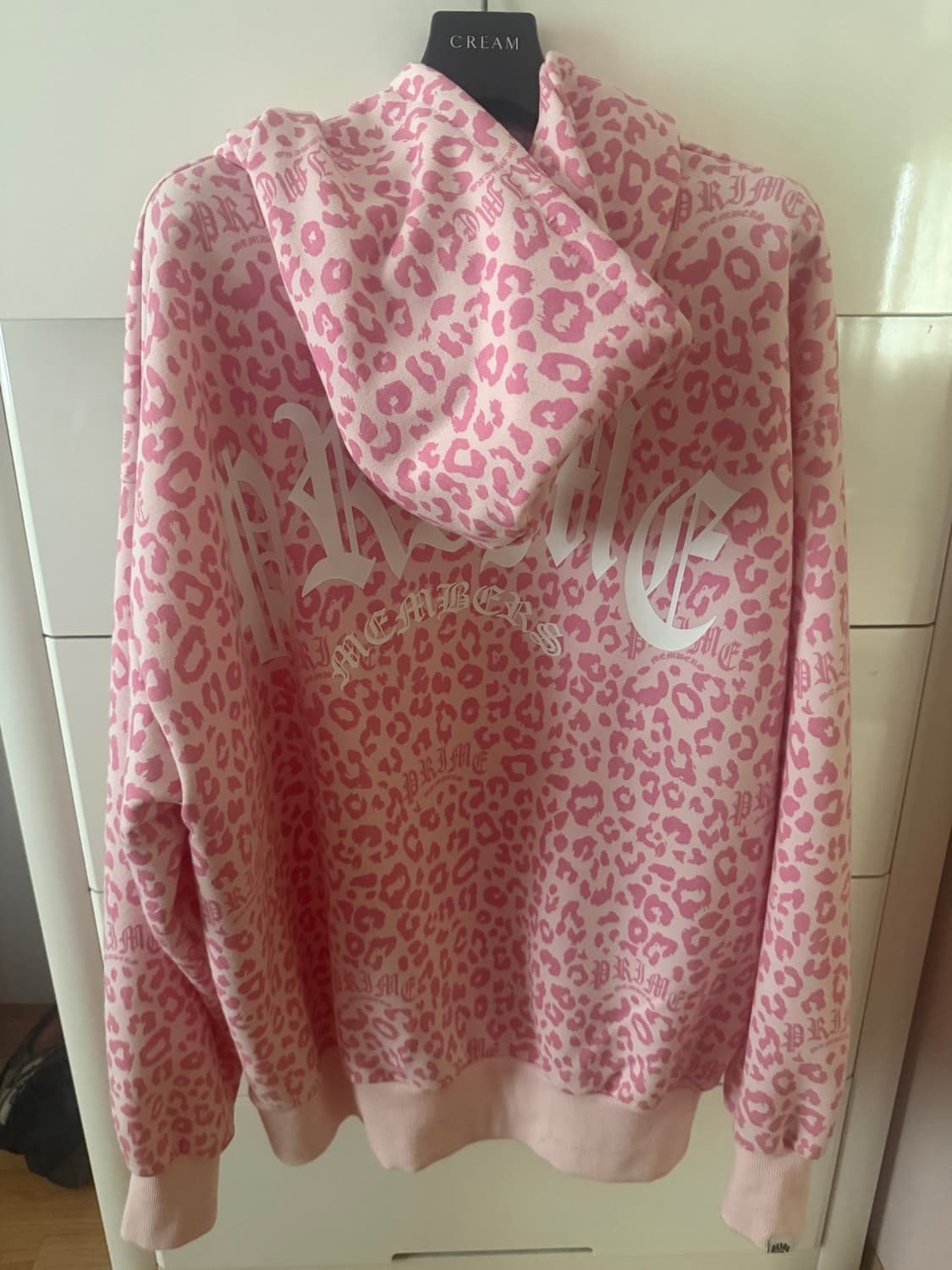 프라임멤버스 레오파드 핑크 후드집업 상품이미지3