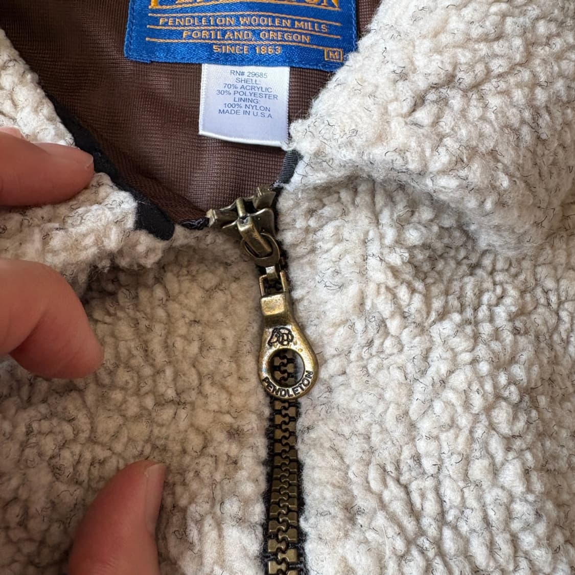 90s Pendleton fleece vest 상품이미지5