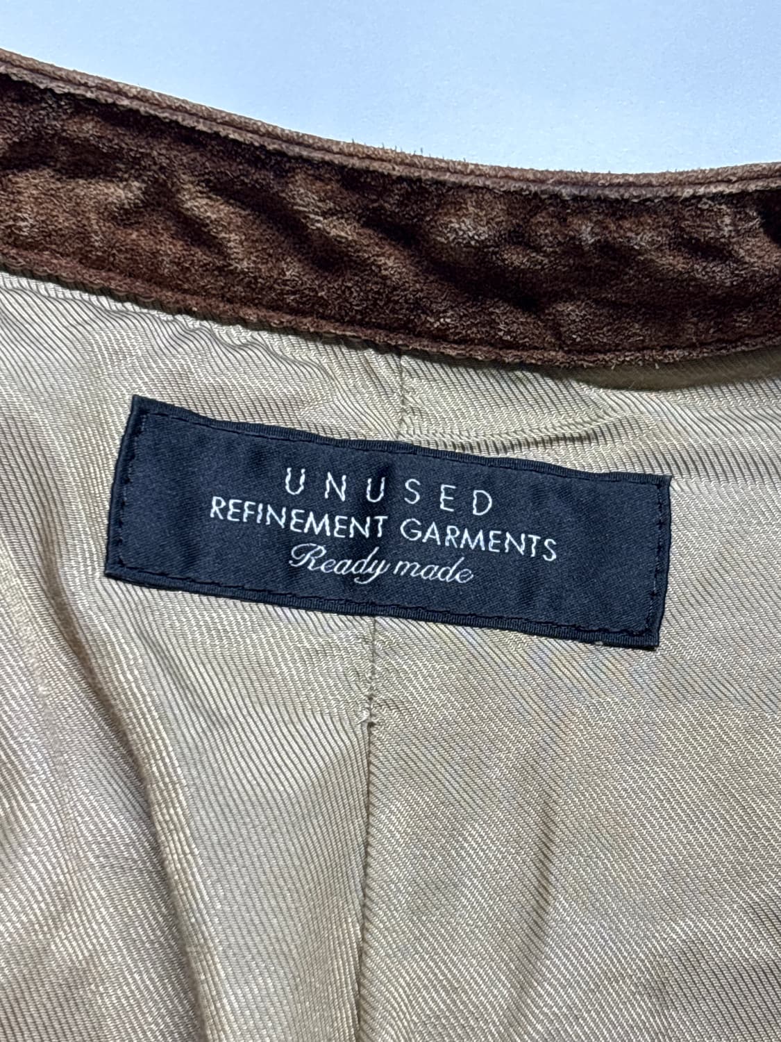 언유즈드 15ss 스웨이드 웨스턴 셔츠 상품이미지4