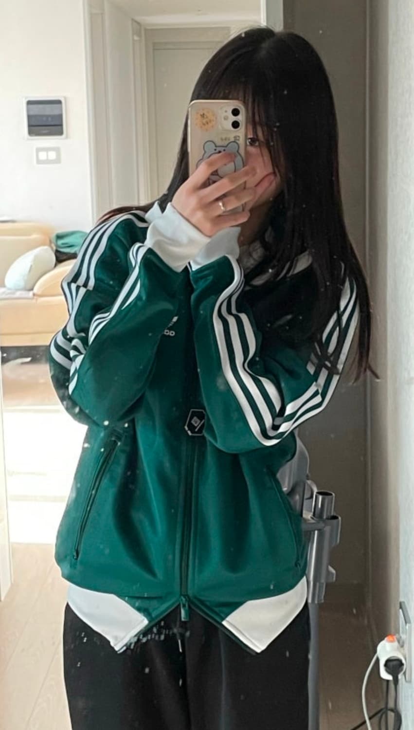 (착샷) 아디다스 베켄바우어 그린 컬리지에이트 져지 트랙탑 상품이미지10