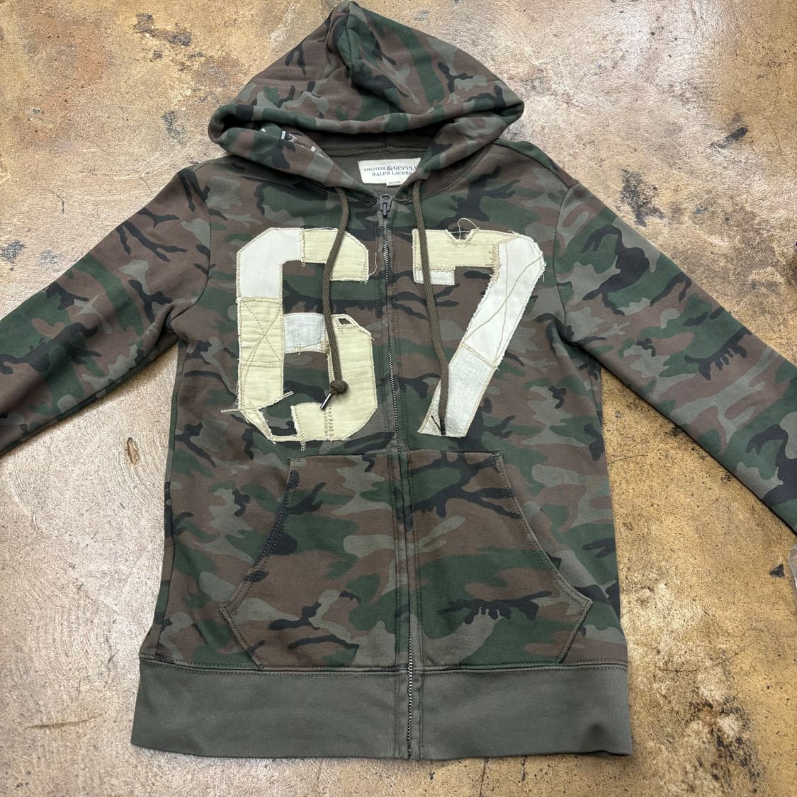 폴로 데님앤서플라이 랄프로렌 밀러티리 카모 카키 초코나무숲 후드집업 상품이미지3