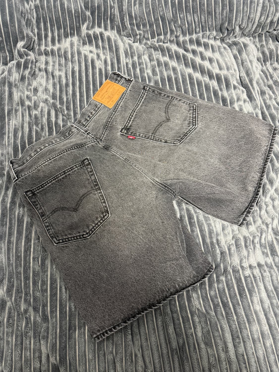 리바이스 468 스테이 루즈 쇼츠 팬츠 34사이즈 진청 흑청 연청 상품이미지8