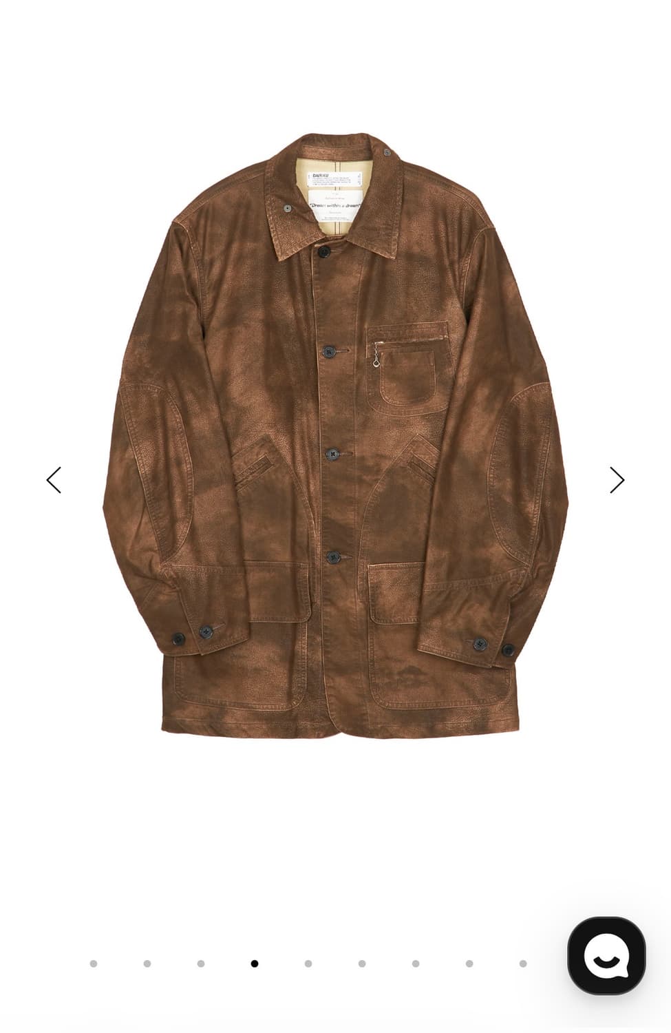 다이리쿠 DAIRIKU Artificial Leather 헌팅 자켓 상품이미지1