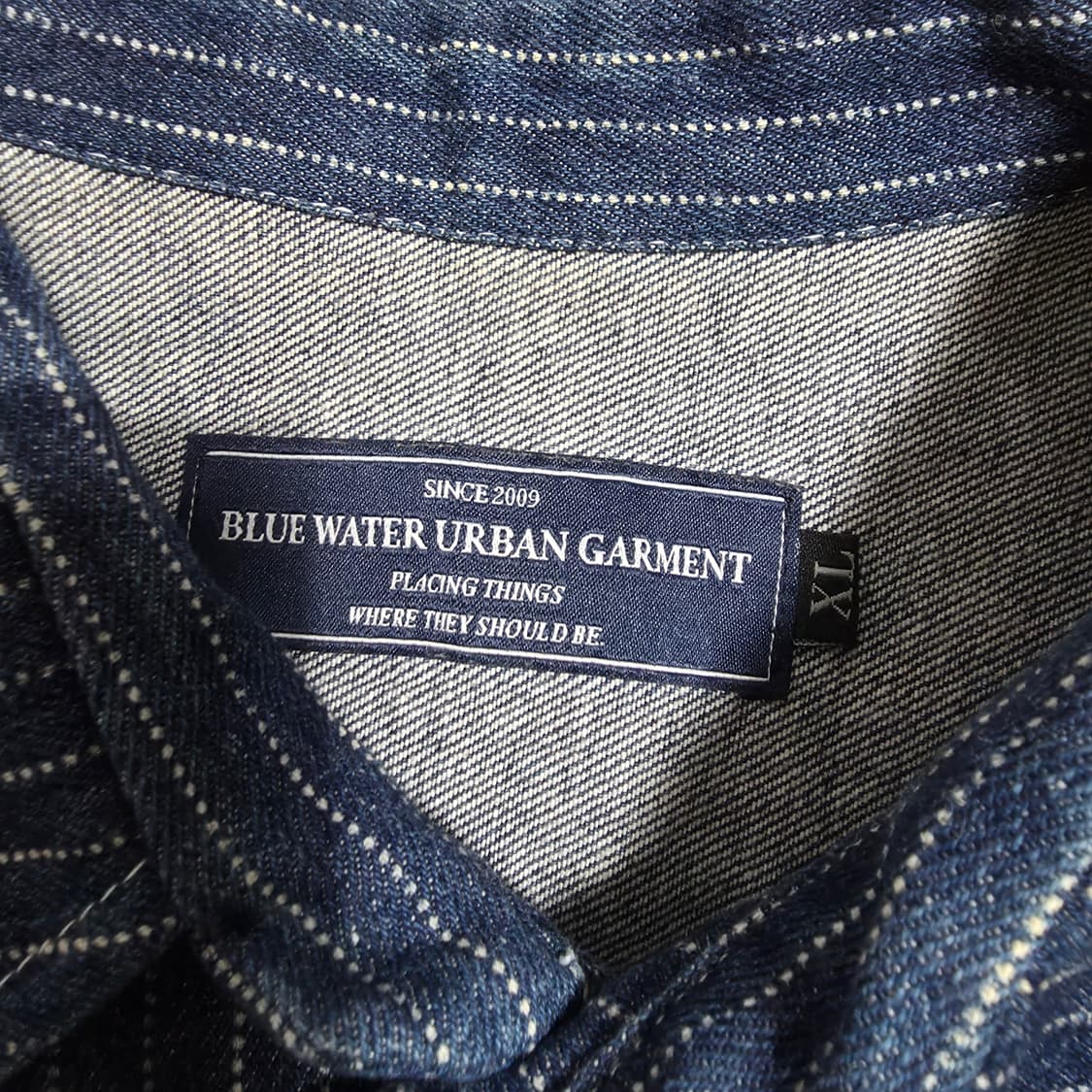 (XL)블루워터어반가먼트 스트라이프 데님 셔츠 자켓 상품이미지4