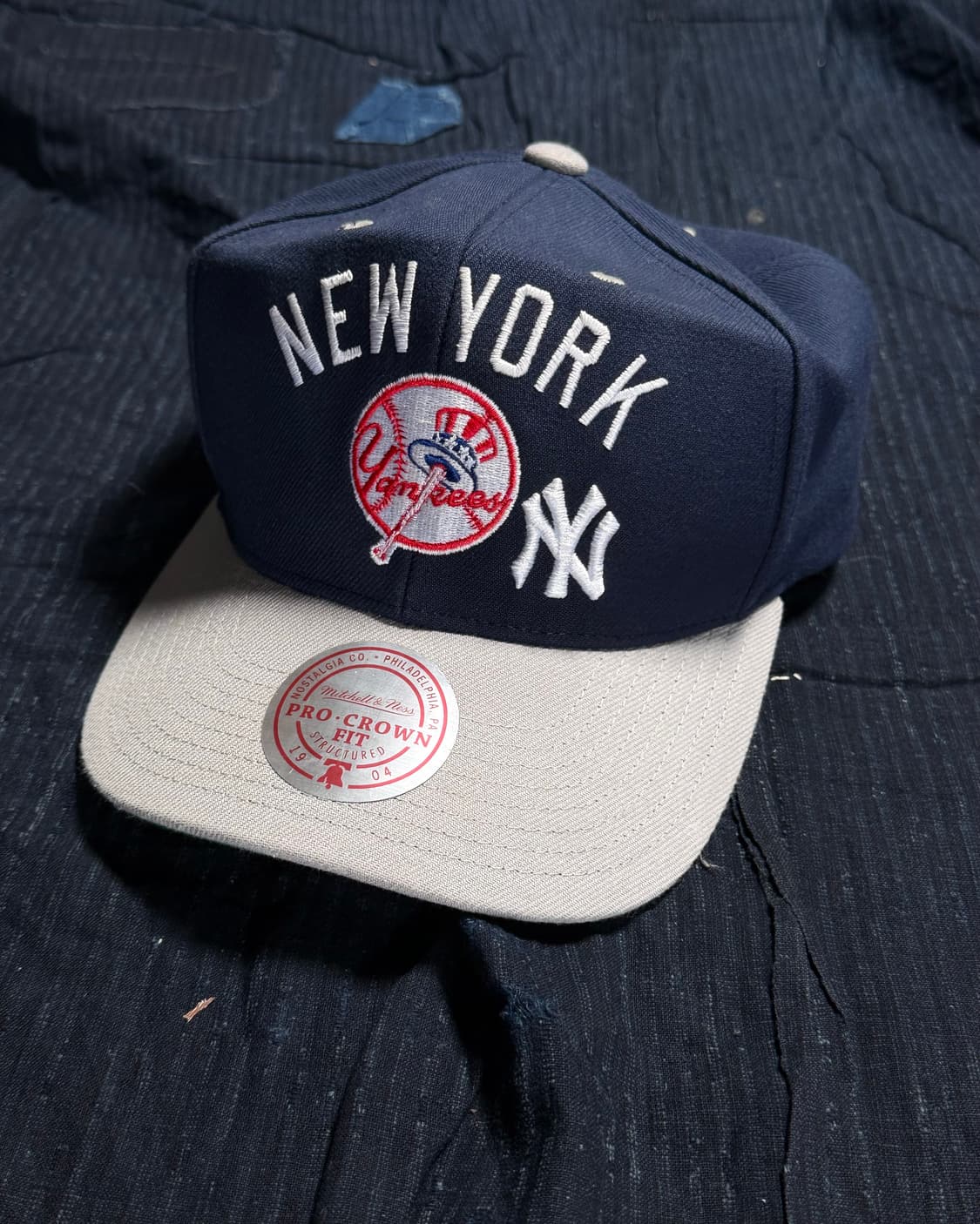 미첼앤네스 뉴욕 양키스 네이비 올인 2.0 어저스터블 햇 OS 상품이미지1