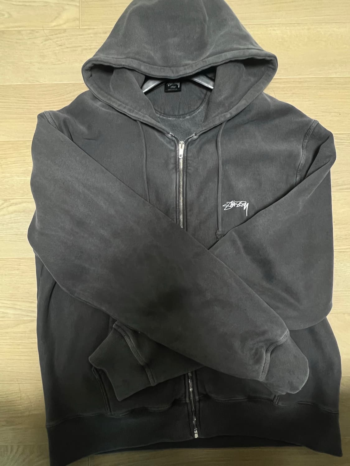 스투시 피그먼트 후드집업 L 상품이미지1