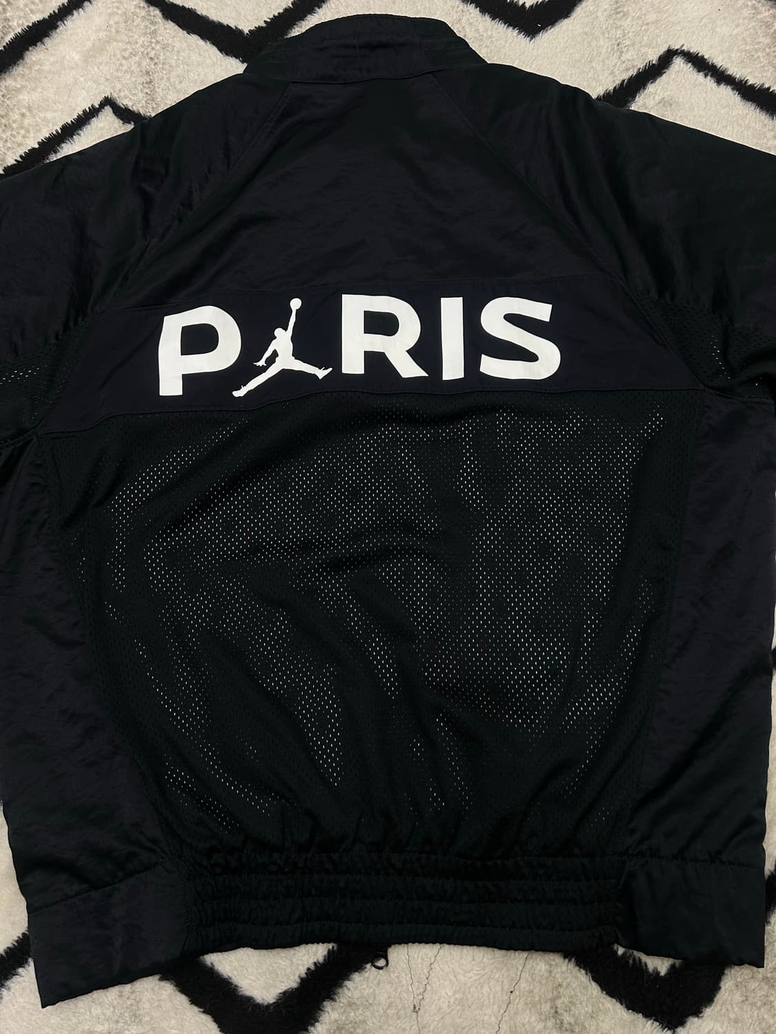 [실측XL]조던 PSG 파리생제르망 에어수트 매쉬 바람막이/블랙 상품이미지3