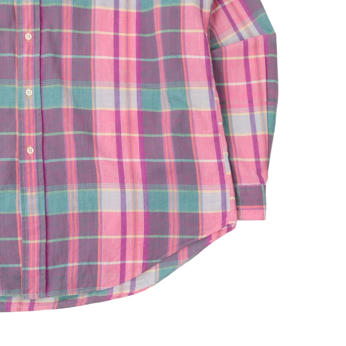 90s 폴로 랄프로렌 BLAIRE 마드라스 체크 셔츠 상품이미지4