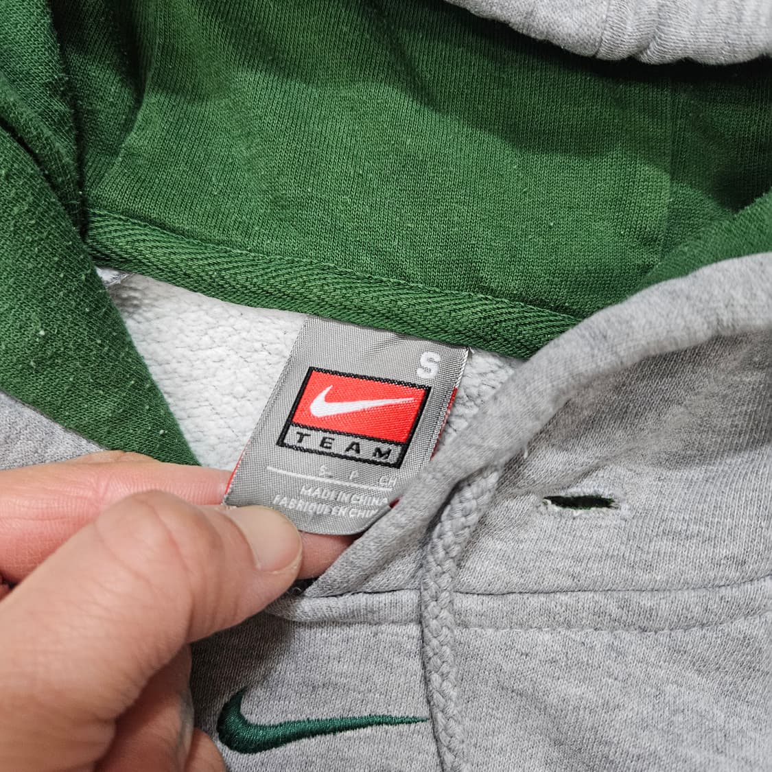 00s 나이키 센터 로고 후드티 상품이미지4