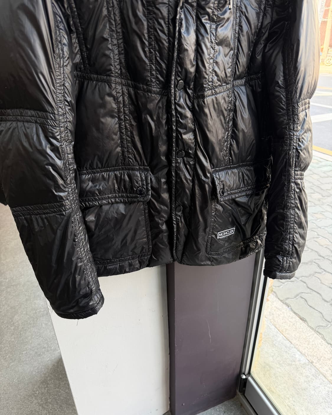 2/ 몽클레어 구스다운 바이커 레이어 패딩자켓 상품이미지5