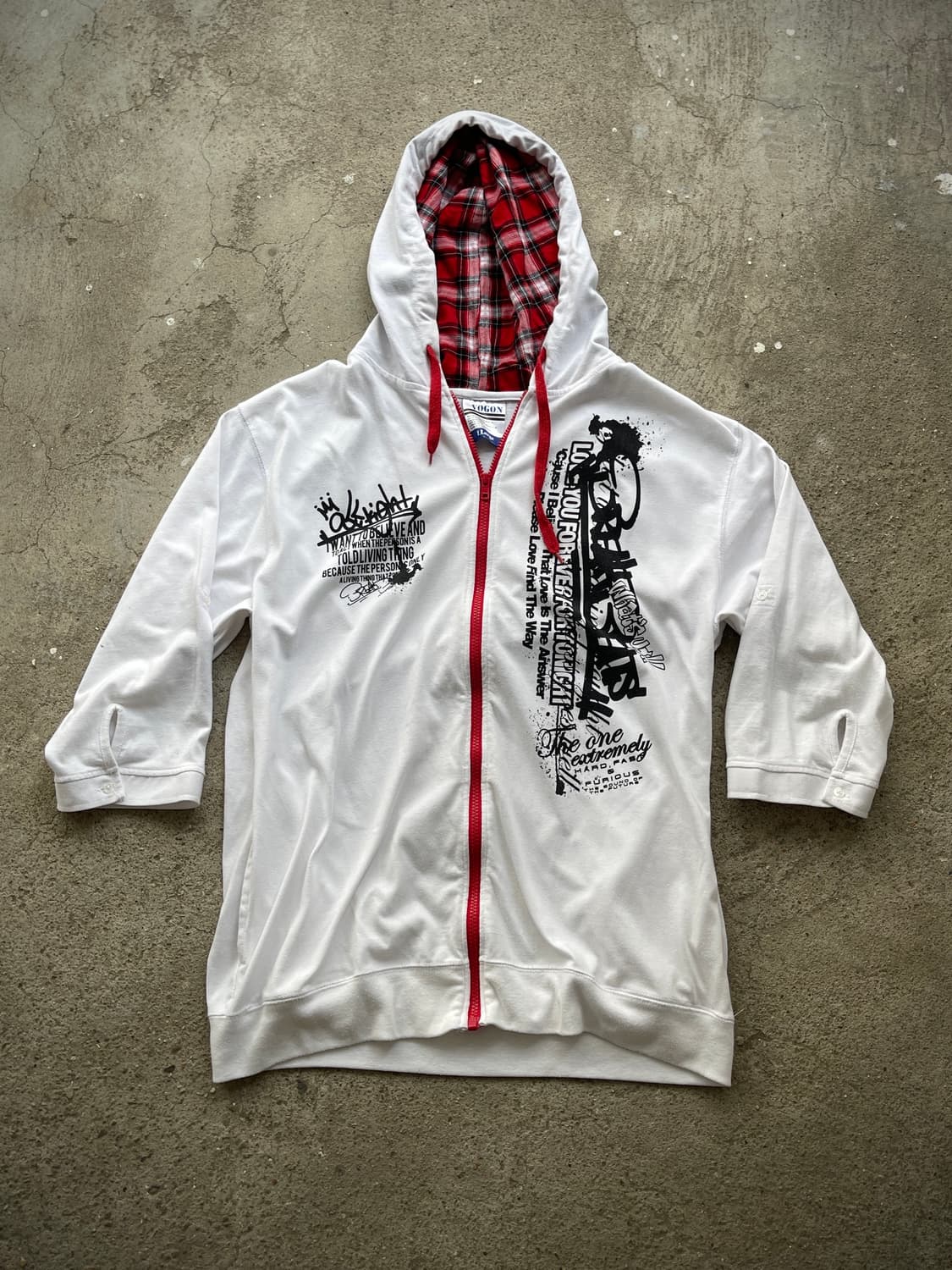 (Vogon)check layered hoody 상품이미지1