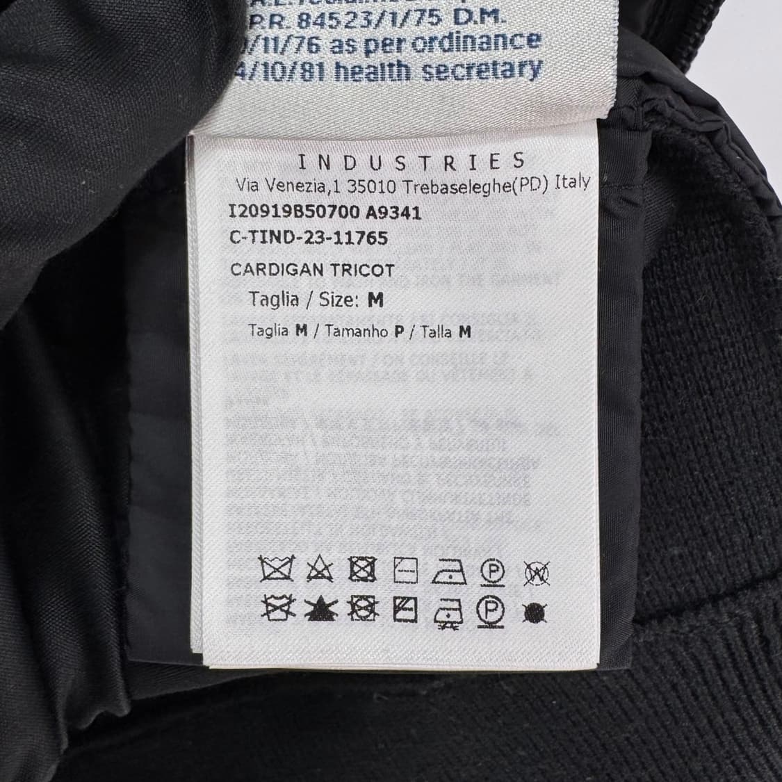 [M사이즈] 몽클레어 니트패딩 트리콧 집업 자켓 블랙 상품이미지8