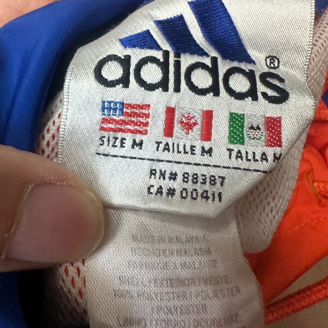 아디다스 90s 삼선 사커오렌지아노락 M 상품이미지3