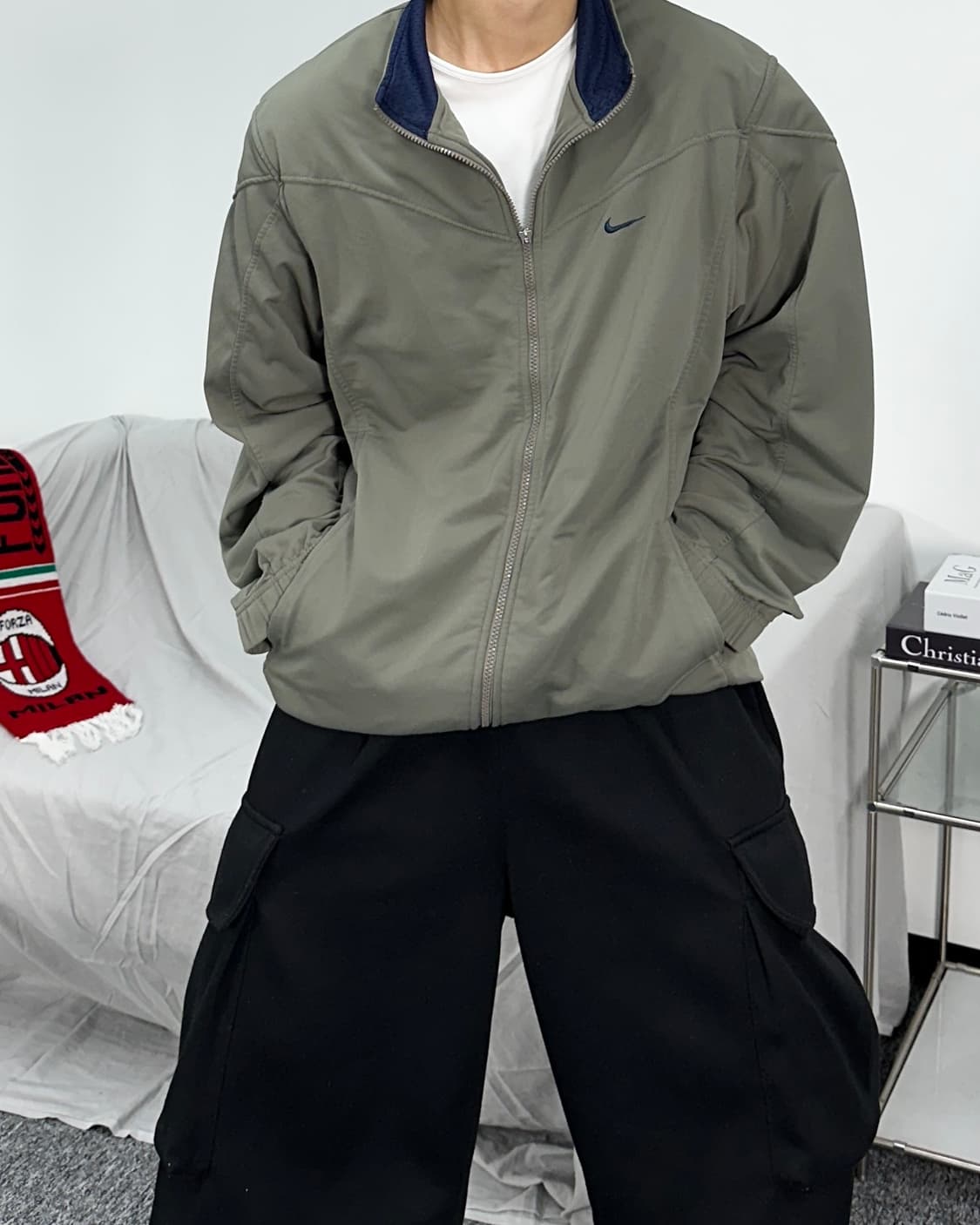 나이키 00s 카키 져지 L 상품이미지1