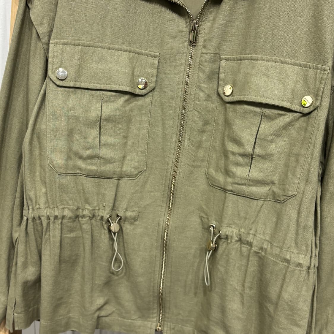 자라 린넨 집업 자켓 상품이미지2